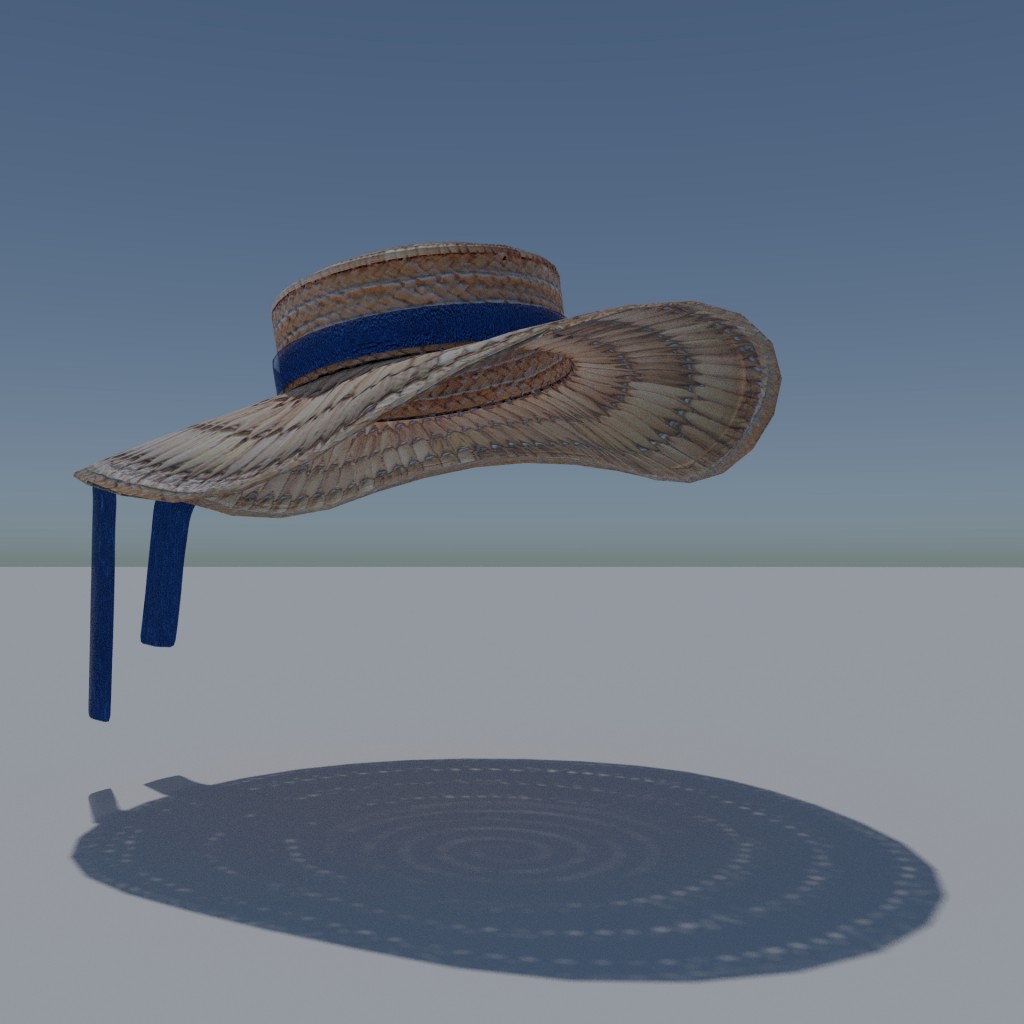 Straw-Hat with 2 Shape-Keys preview image 3